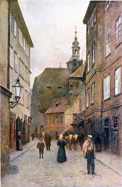 Kozna Ulicka, Prague, Illustration from 